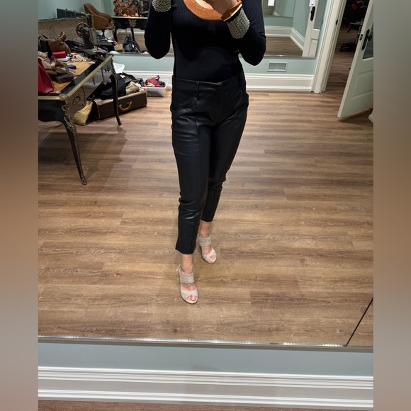 Authentic  European Brand SUNCOO LEATHER JEFF PANTS - Picture 1 of 12